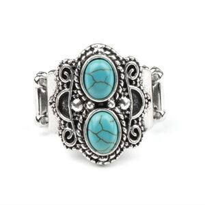 Turquoise and Silver Women's Ring NEW
